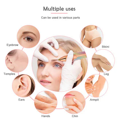 2 In 1 Rechargeable Electric Eyebrow Trimmer